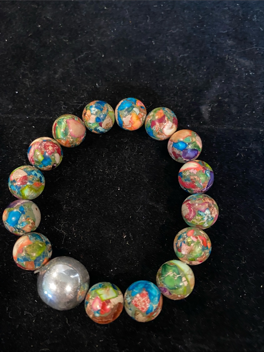 Sea Sediment Jasper Stretch Bracelet